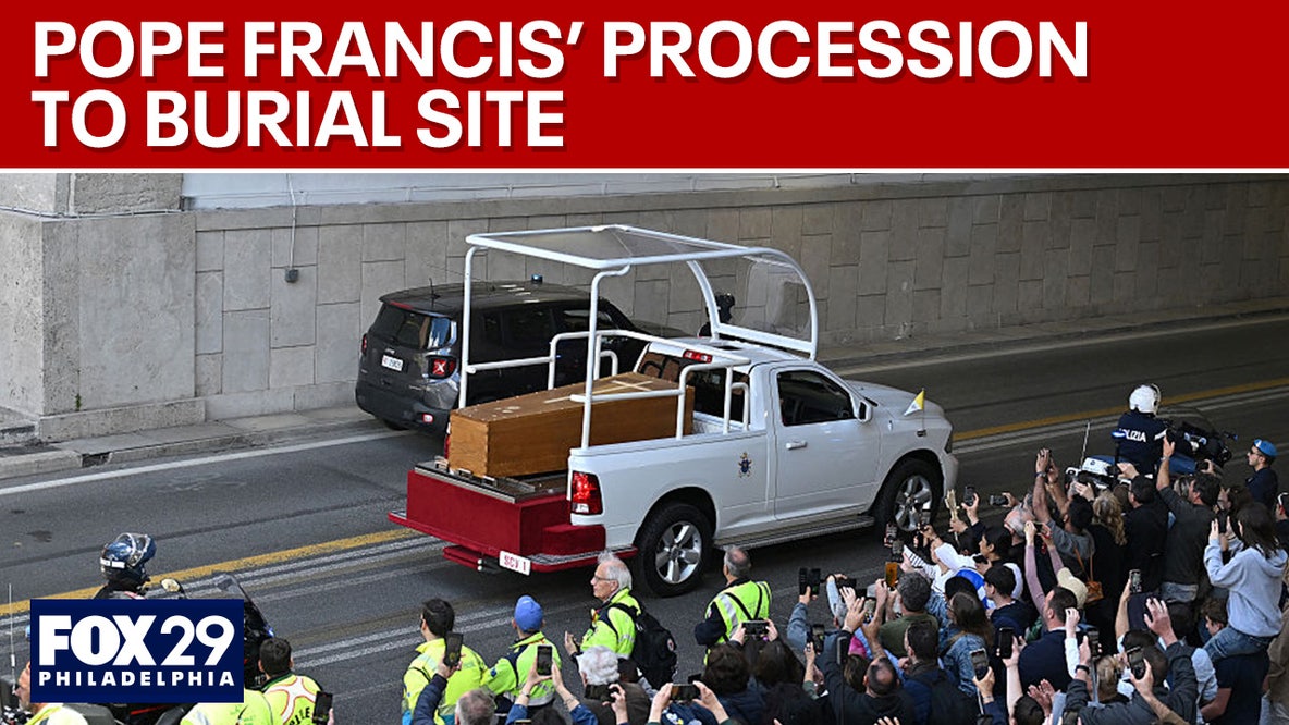 Pope Francis' procession to burial place in St. Mary Major